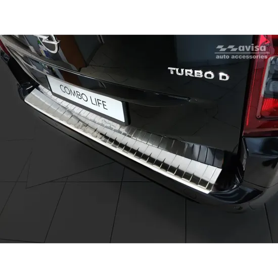 Tagumise põrkeraua kaitse - Citroen Berlingo / Berlingo Multispace // Peugeot Partner (2008-) Fiat Doblo (2022-) Opel Combo Cargo / Combo-e Life // Peugeot Rifter (2018-) Toyota Proace City / Proace City Verso (2019-)