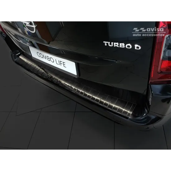 Tagumise põrkeraua kaitse - Citroen Berlingo / Berlingo Multispace // Peugeot Partner (2008-) Fiat Doblo (2022-) Opel Combo Cargo / Combo-e Life // Peugeot Rifter (2018-) Toyota Proace City / Proace City Verso (2019-)