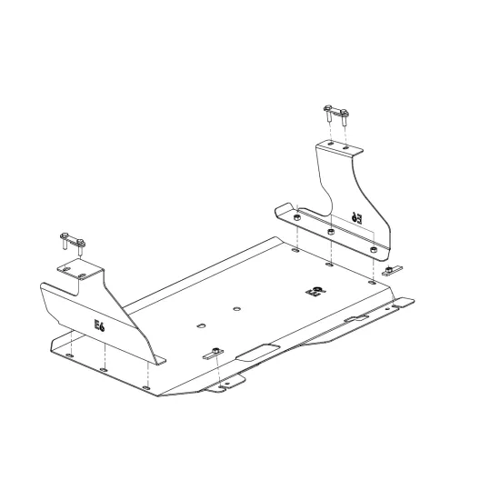 Mootori ja käigukasti kaitse - Ford Transit (2014 - 2019) / Transit Custom Euro 6 (2012 - 2019)