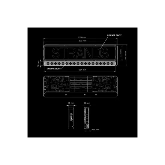 LED kaugtuli Strands Nuuk E-Line
