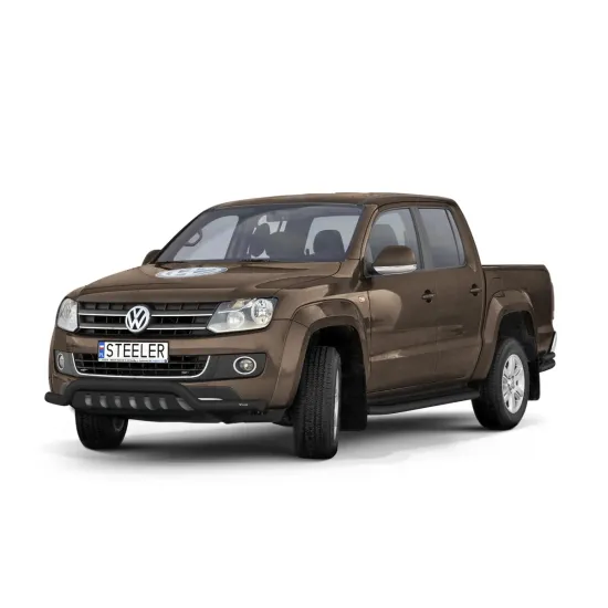 Must esiraud kaitseplaadiga - Volkswagen Amarok (2009 - 2016)
