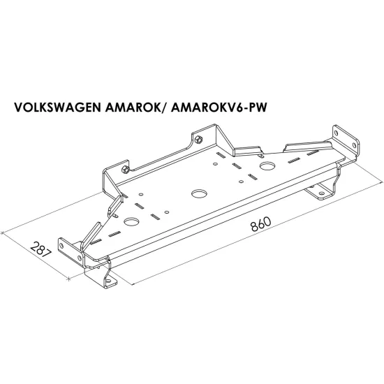 Peidetud vintsialus - Volkswagen Amarok V6 (2016 - 2022)