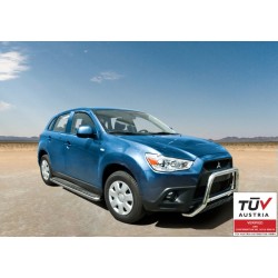 Stainless steel side steps with checker plate - Mitsubishi ASX (2012 - 2016)