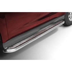 Stainless steel side steps with checker plate - Mitsubishi ASX (2017 - 2019)