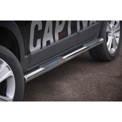 Stainless steel side bars with plastic steps - Chevrolet Captiva (2012 - 2015)