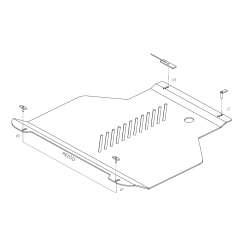 Mootori ja käigukasti kaitse - Ford Connect (2013 -)