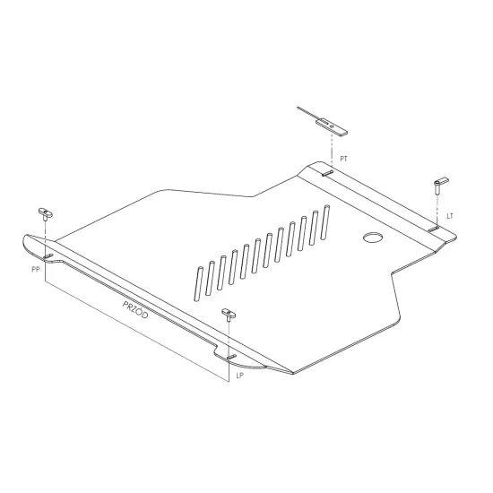Mootori ja käigukasti kaitse - Ford Connect (2013 -)