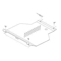 Mootori ja käigukasti kaitse - Ford Connect (2013 - 2018)