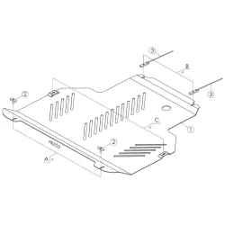 Mootori ja käigukasti kaitse - Ford Connect (2018 - 2021)