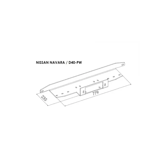 Peidetud vintsialus - Nissan Navara (2005 - 2010)