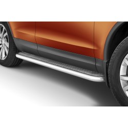 Stainless steel side steps with checker plate - Land Rover Discovery V (2017 -)