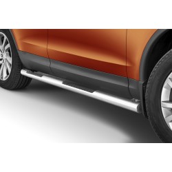 Stainless steel side bars with checker plate steps - Land Rover Discovery V (2017 -)