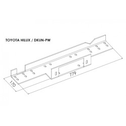 Peidetud vintsialus - Toyota Hilux (2005  - 2015)