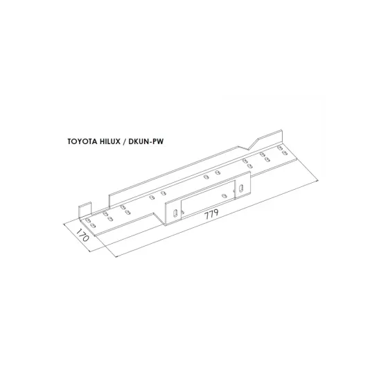 Peidetud vintsialus - Toyota Hilux (2005  - 2015)