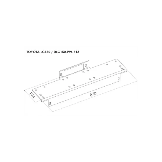 Peidetud vintsialus - Toyota Land Cruiser 150 (2013 - 2017)