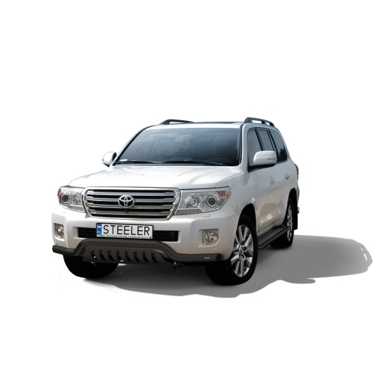 Must esiraud kaitseplaadiga - Toyota Land Cruiser V8 (2012 - 2016)