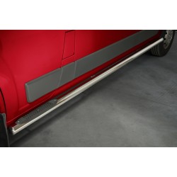 Stainless steel side bars with plastic steps (L2) - Citroen Jumper / Fiat Ducato / Peugeot Boxer (2006 - 2016)