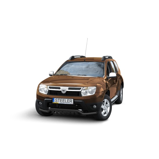Must esiraud kaitseplaadiga - Dacia Duster (2010 - 2014)