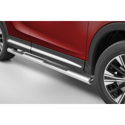 Stainless steel side bars with checker plate steps - Mitsubishi Eclipse Cross (2017 -)