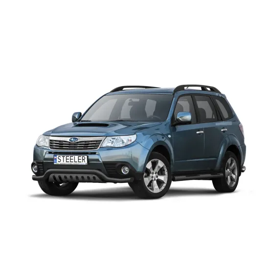 Must esiraud kaitseplaadiga - Subaru Forester (2008 - 2013)