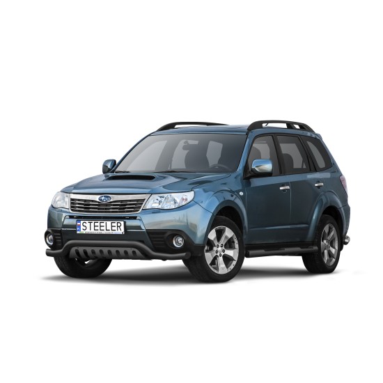 Must esiraud kaitseplaadiga - Subaru Forester (2008 - 2013)