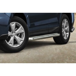 Stainless steel side steps with checker plate - Subaru Forester (2013 - 2019)