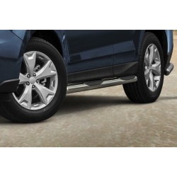 Stainless steel side bars with plastic steps - Subaru Forester (2013 - 2019)