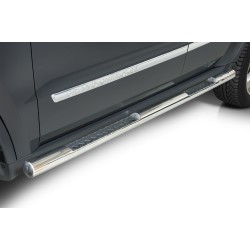 Stainless steel side bars with checker plate steps - Jeep Grand Cherokee (2011 - 2014)