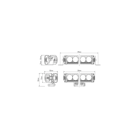 Led Lisatuli LAZER - Toyota Hilux 2017+