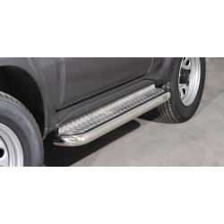 Stainless steel side steps with checker plate - Suzuki Jimny (2012 - 2018)