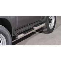 Stainless steel side bars with checker plate steps - Suzuki Jimny (2012 - 2018)