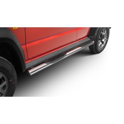 Stainless steel side bars with plastic steps - Suzuki Jimny 5-door (2023 -)