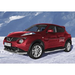 Stainless steel side bars with plastic steps - Nissan Juke (2010 - 2014)