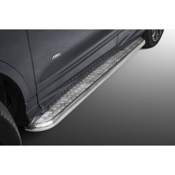 Stainless steel side steps with checker plate - Ford Kuga (2017 - 2019)