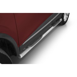 Stainless steel side bars with plastic steps - Renault Kadjar (2016 - 2022)