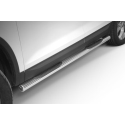 Stainless steel side bars with plastic steps - Skoda Kodiaq (2016 - 2021)