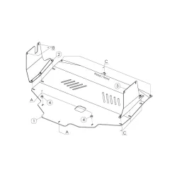 Mootori kaitse - Opel Movano / Renault Master (2019 -)