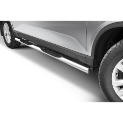 Stainless steel side bars with plastic steps - SsangYong Musso (2018 -)