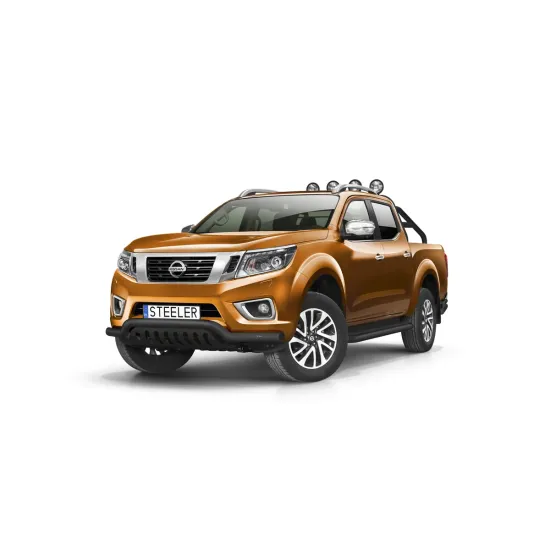 Must esiraud kaitseplaadiga - Nissan Navara (2015 -)