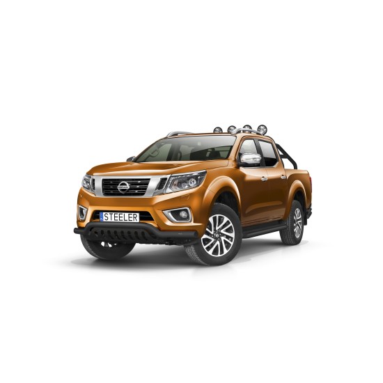 Must esiraud kaitseplaadiga - Nissan Navara (2015 -)