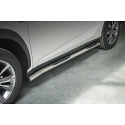 Stainless steel side bars with plastic steps - Lexus NX F-Sport (2014 - 2020)