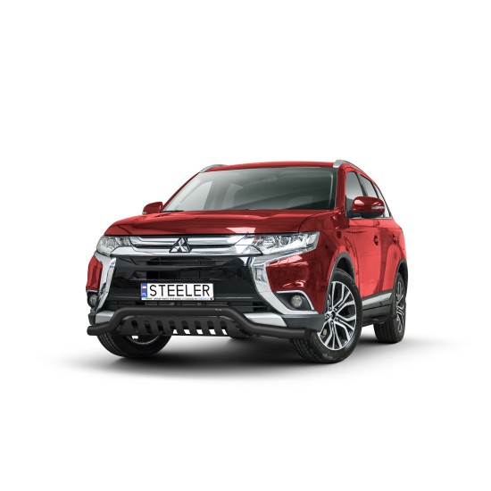 Must esiraud kaitseplaadiga - Mitsubishi Outlander (2015 - 2018)