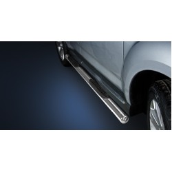 Stainless steel side bars with plastic steps - Mitsubishi Outlander (2009 - 2012)