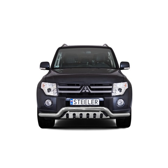 Esiraud kaitseplaadiga - Mitsubishi Pajero (2007 - 2015)