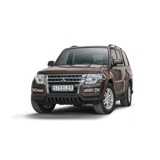 Must esiraud kaitseplaadiga - Mitsubishi Pajero (2015 -)