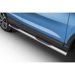 Stainless steel side bars with plastic steps - Nissan Qashqai (2017 - 2021)