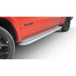 Stainless steel side steps with checker plate - RAM 1500 (2019 -)