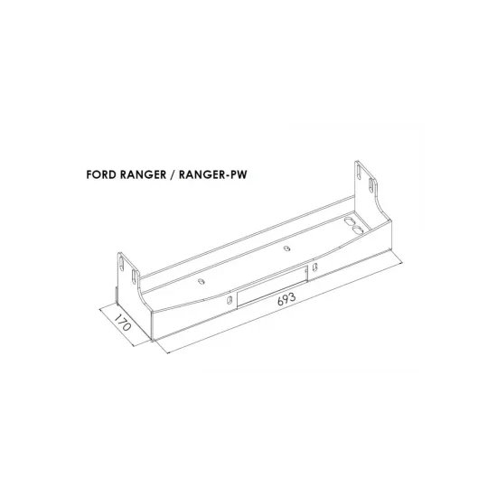 Peidetud vintsialus - Ford Ranger (2007 - 2012)