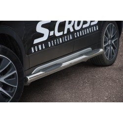 Stainless steel side bars with plastic steps - Suzuki SX4 (2013 - 2016)