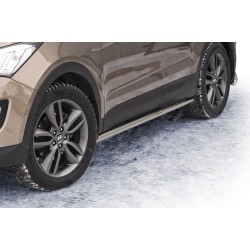 Stainless steel side bars - Hyundai Santa Fe (2012 - 2018)